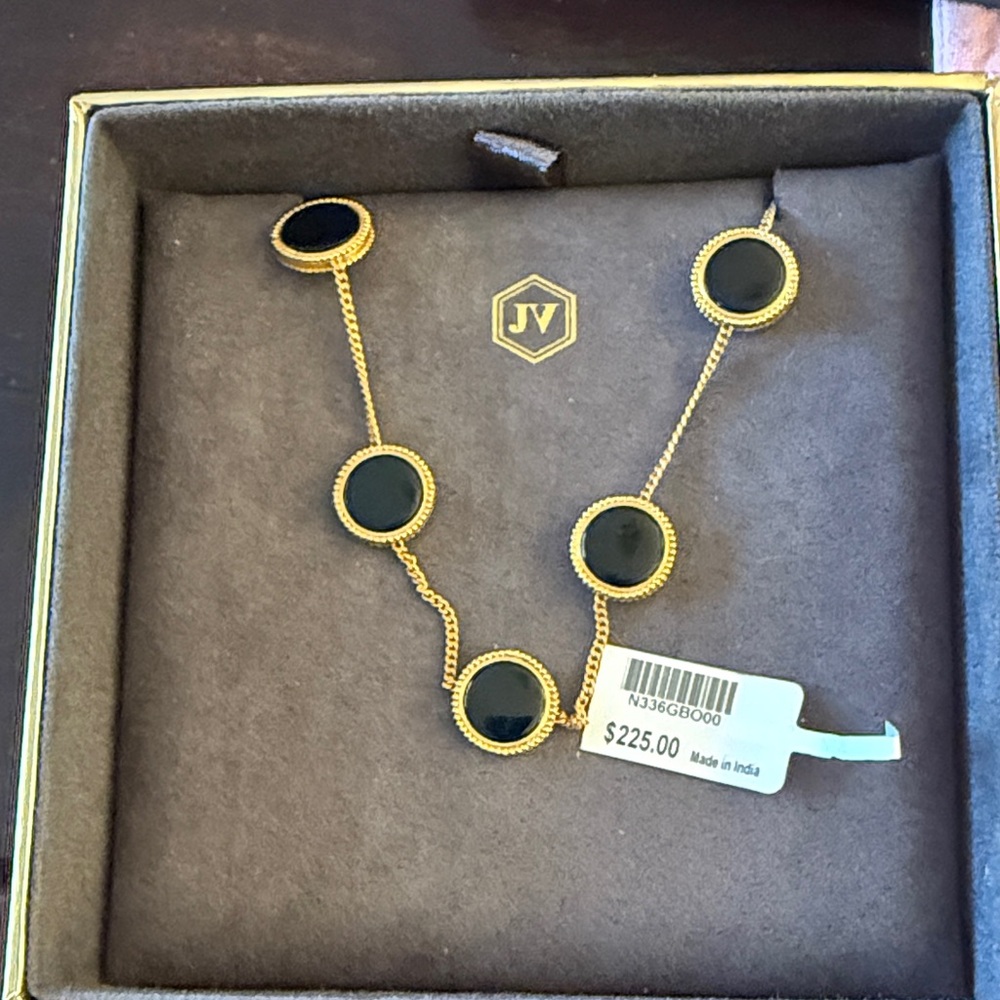 Julie Vos Gold and Black Necklace